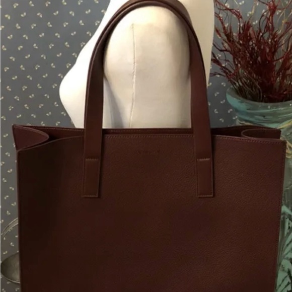 Rachel Zoe women’s large bag with detachable insert, Brown faux leather - Picture 2 of 5